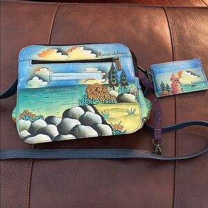 Colorful Landscape Crossbody Bag